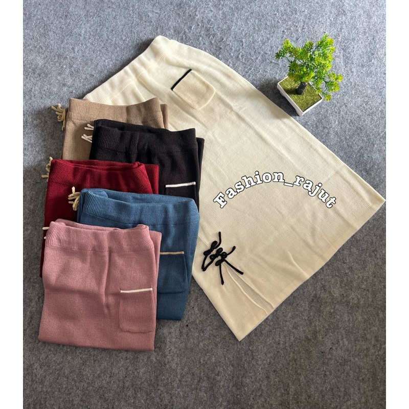 Rok Jameela Rajut Premium Motif Pita