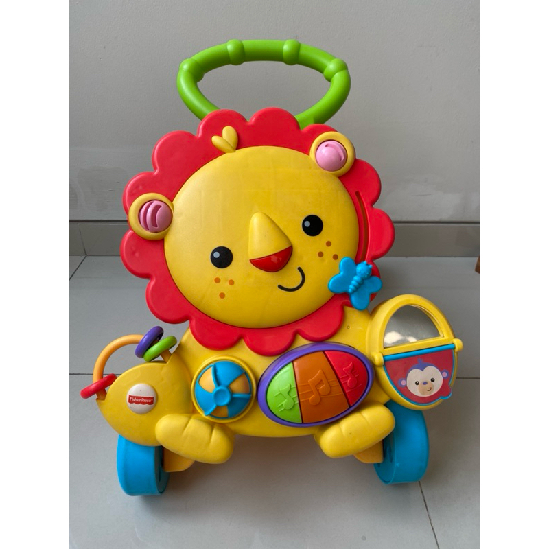 Preloved musical lion walker|baby walker fisher price