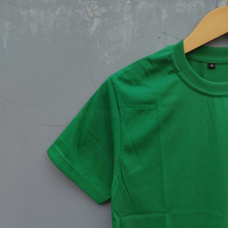 KAOS POLOS REGULER rr83 pesoft24s hijau fuji