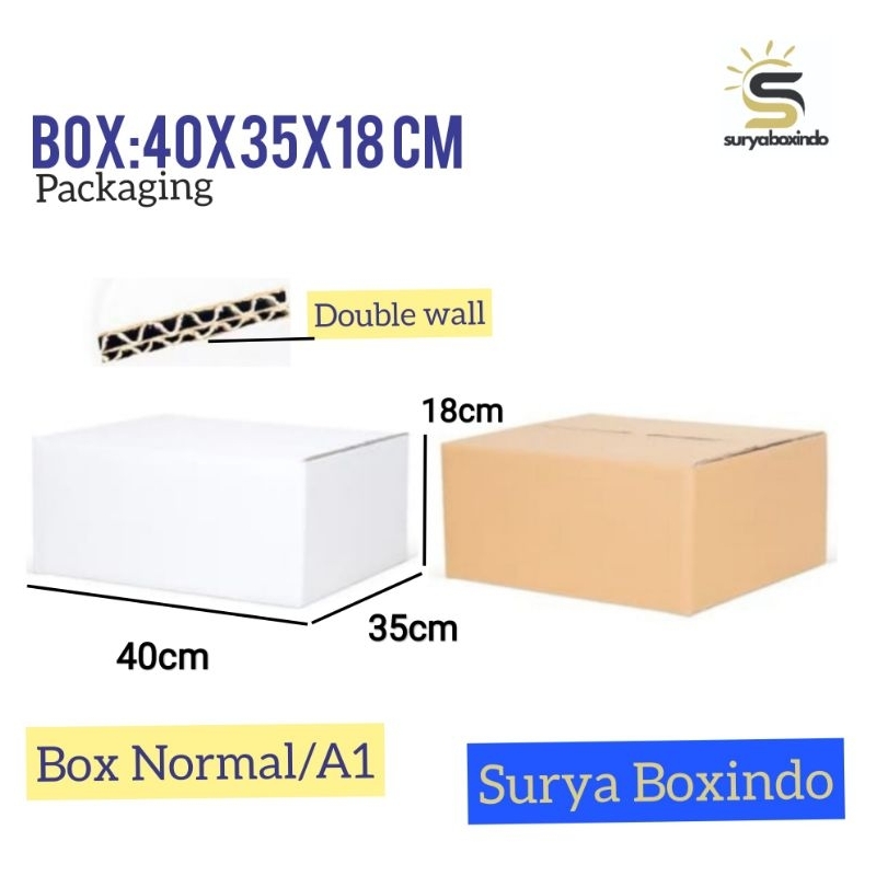 

Box 40X35X18 cm Doublewall/Box/Kardus/Kemasan/amdk/tinggi10/tinggi18/packaging/boxnormal/A1
