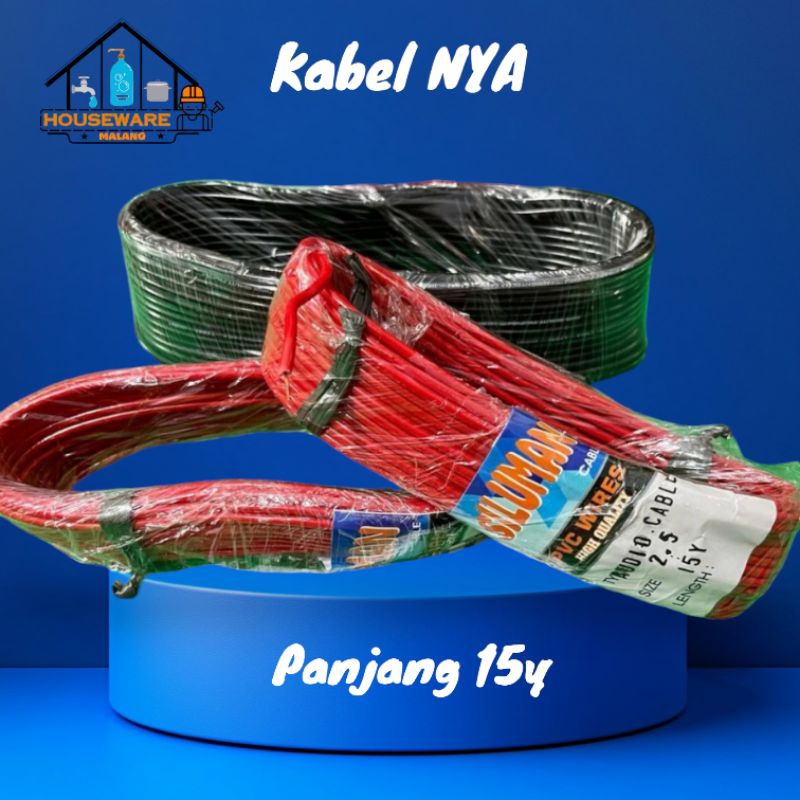 Kabel Listrik Engkel Tunggal 2,5mm Panjang 15 Yard