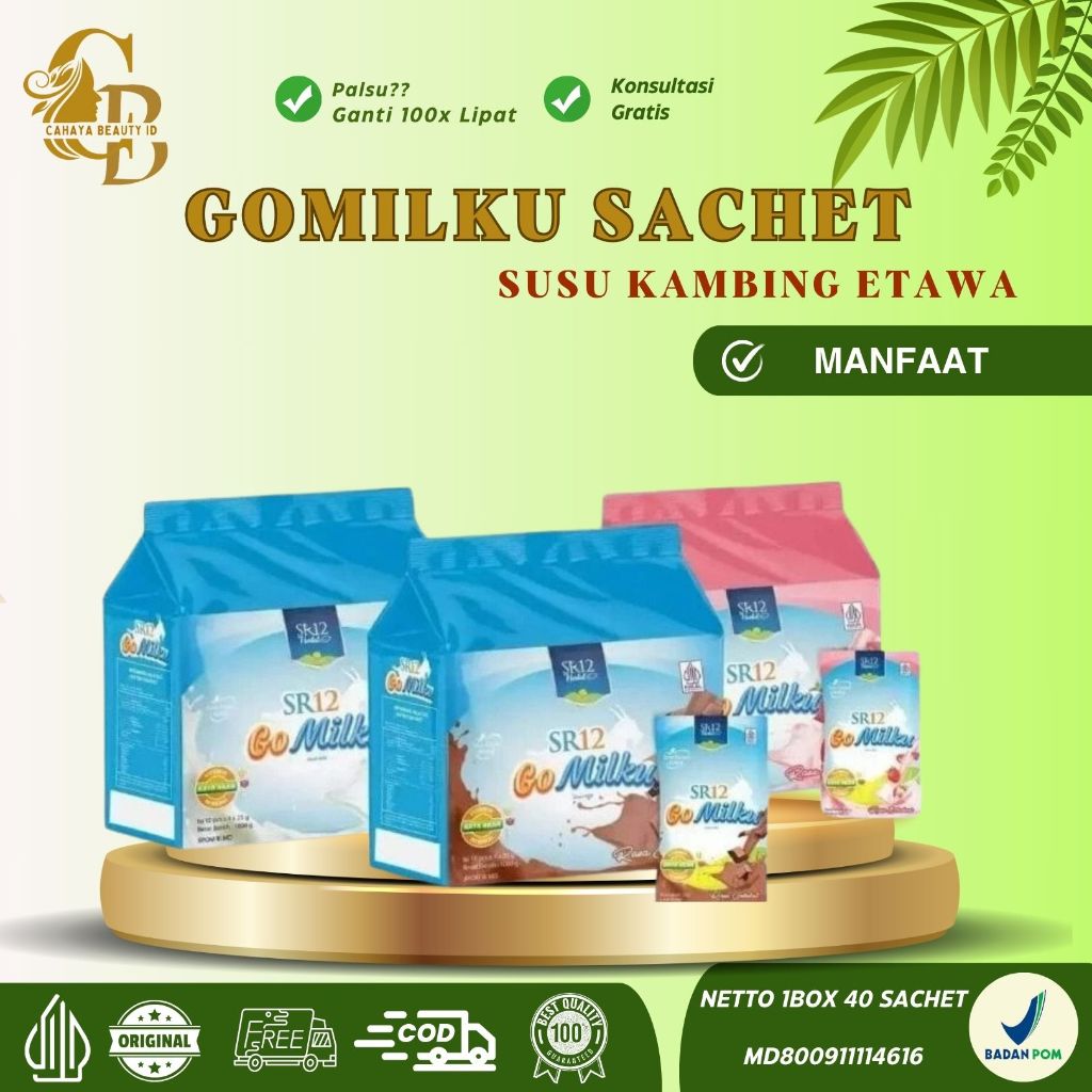 

Gomilku Sachet SR12 Susu Kambing Etawa Isi 40pcs