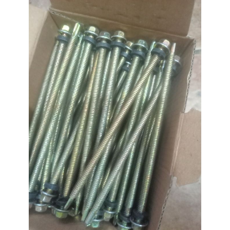 baut skrup roofing 12,5cm /roofing kuning/putih 12,5cm