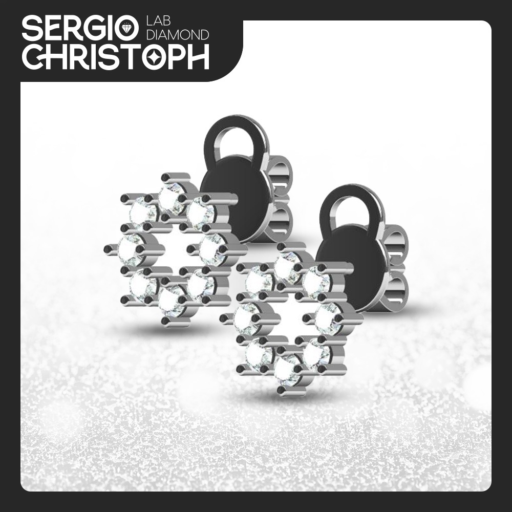 Sergio Christoph Lab Grown Diamond - Anting Wanita - AT04