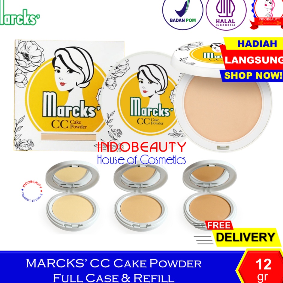 HARGA STANDAT MARCKS CC Cake Powder 12 gr Compact Powder Bedak Padat Foundation