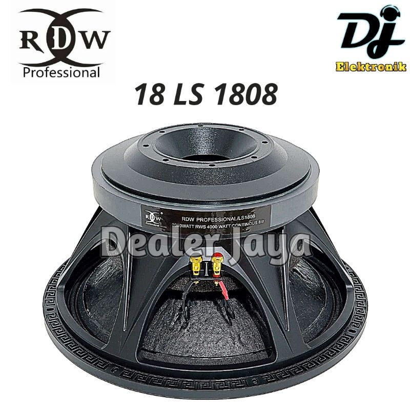 Speaker Komponen RDW 18 LS 1808 / LS1808 - 18 inch