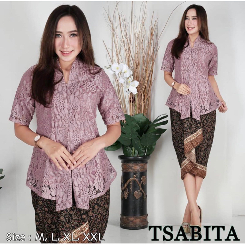 Atasan Kebaya Natal Kebaya Floy Lengan Pendek Kebaya Pesta Atasan Kebaya Brokat