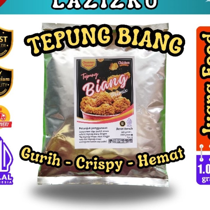

DASYAT TEPUNG BIANG fried chicken premium 1 kg juara food bumbu inti premix