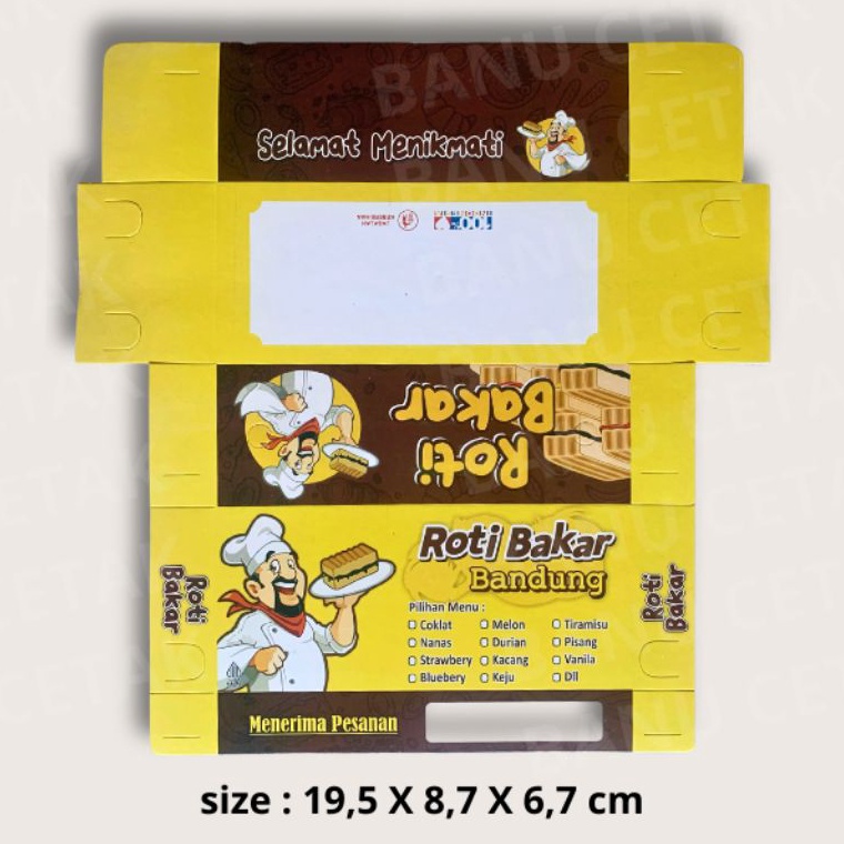

Gratis Ongkir COD ISI 1PCS Dus roti bakar UNIVERSAL Kemasan roti bakar Dus roti PREMIUM