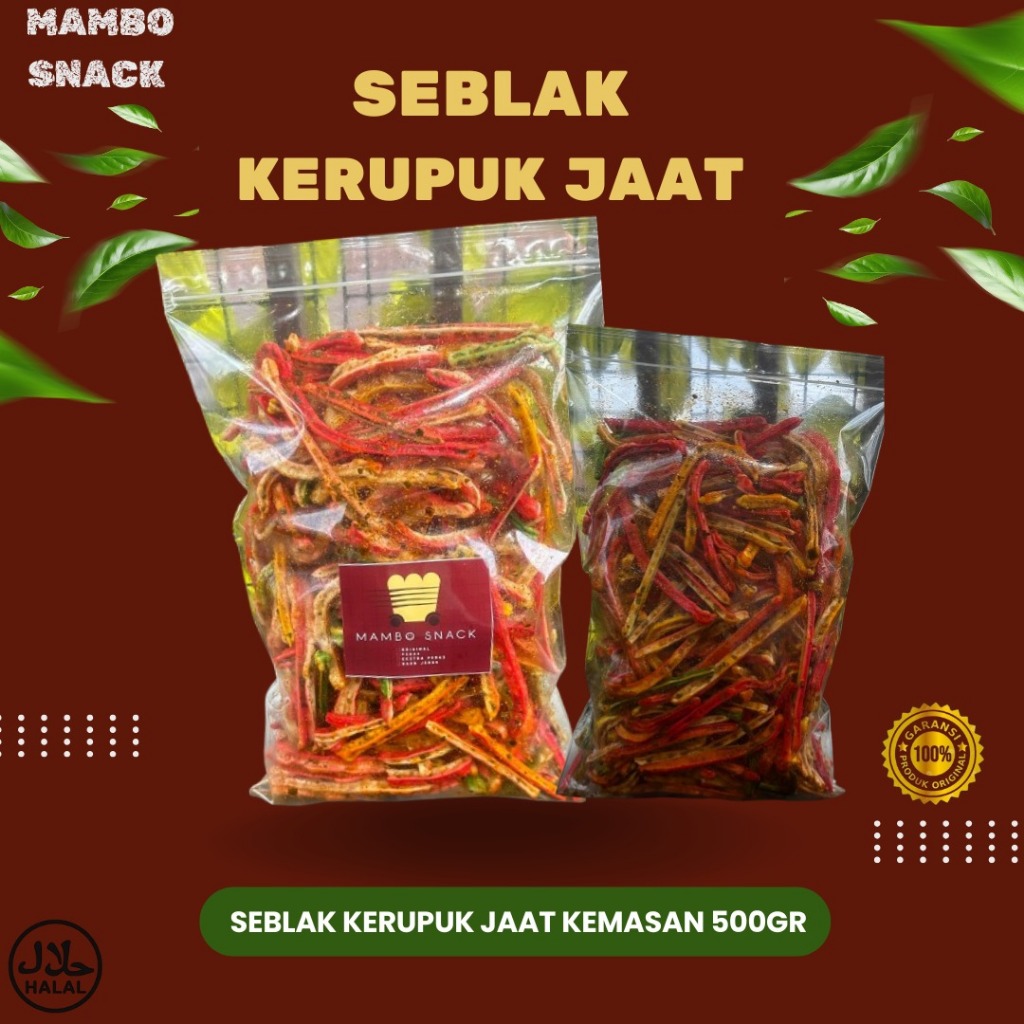 

Seblak Kerupuk Ja'at 500gram Pedas Gurih Daun Jeruk - Cemilan Bikin Nagih