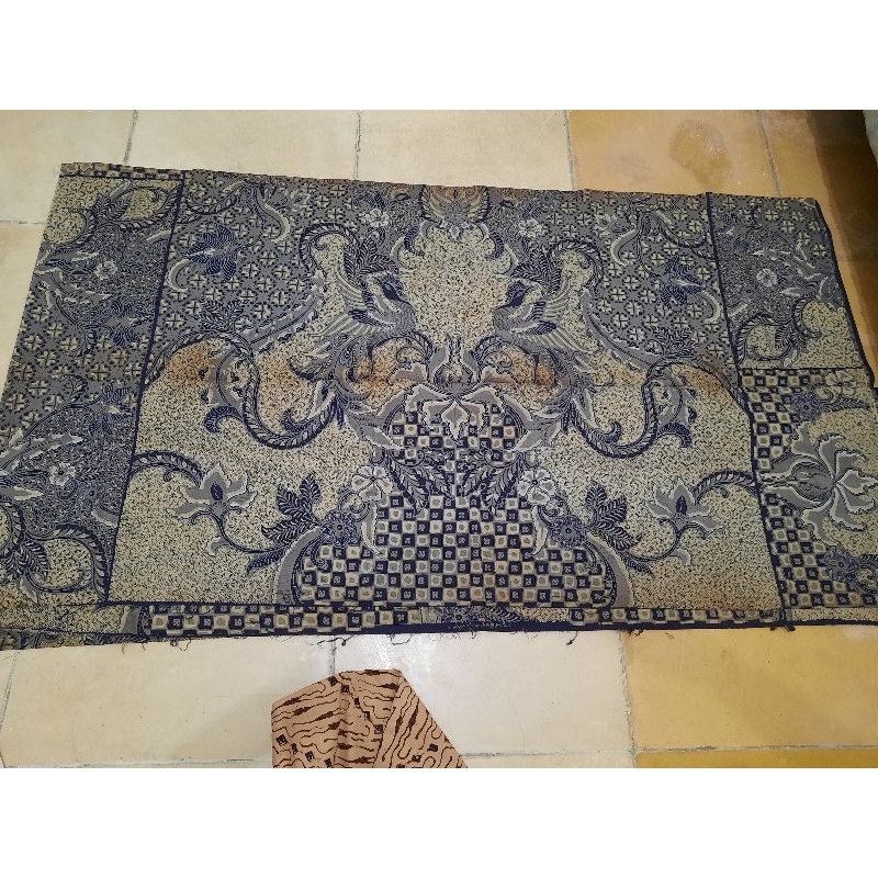 bahan batik kuno / kain batik antik jaman dahulu motif burung