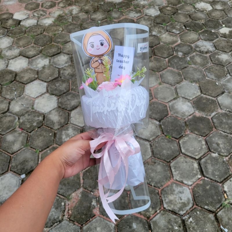 

[BACA DESKRIPSI] mini round bouquet edisi teachers day buket hari guru