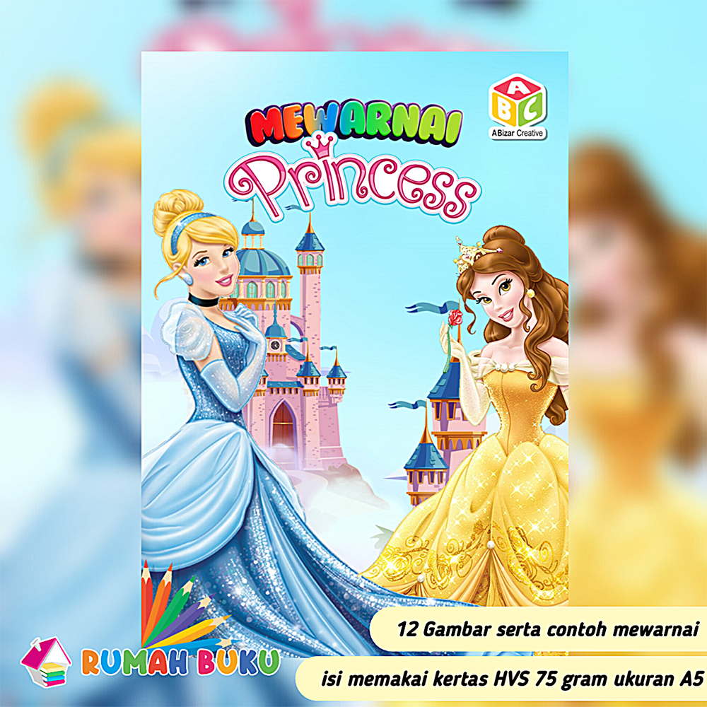 BUKU MEWARNAI PRINCESS