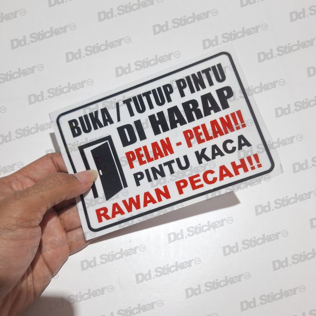 

STICKER KACA RAWAN PECAH WARNING PERINGATAN (printing sticker)