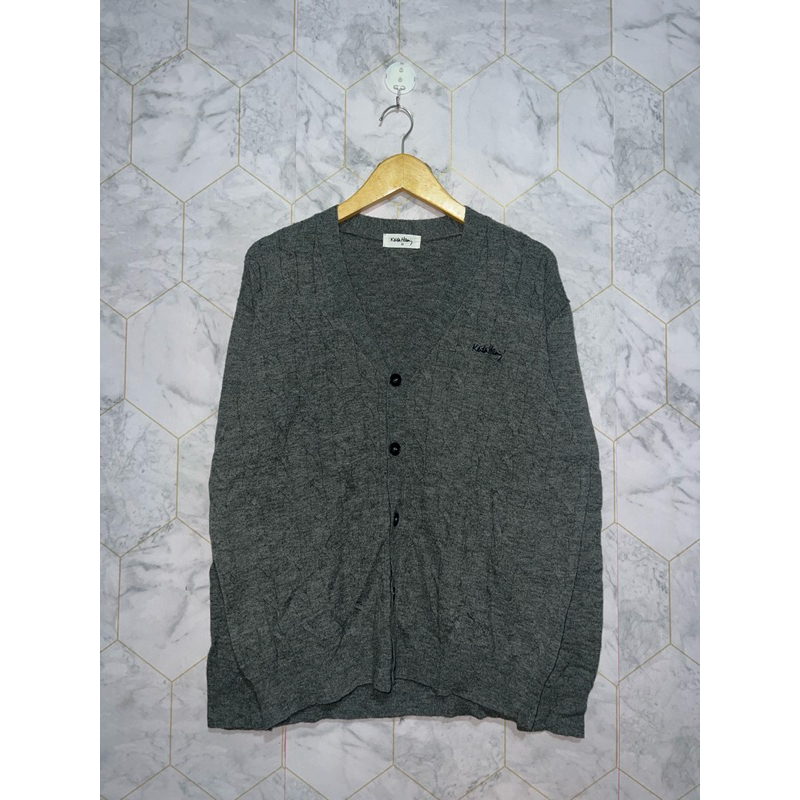 Rajut kepang cardigan keith haring