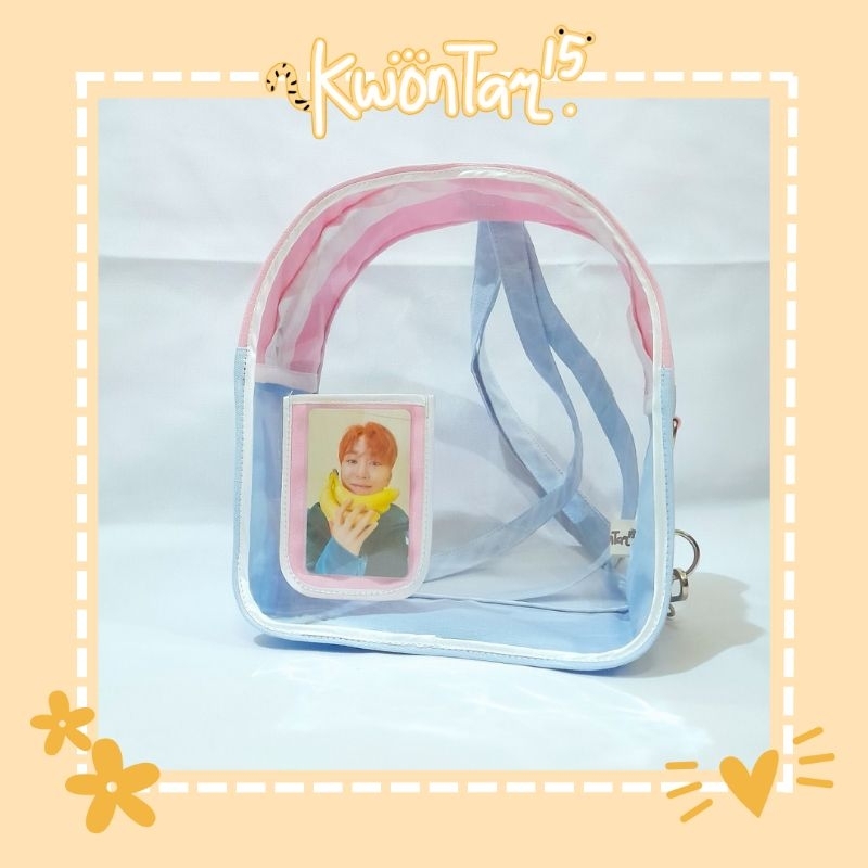 Tas PVC 2in1 STANDAR CONCERT 22 x 25 cm [Ransel] Tas konser, Tas Transparan, Tas PVC | ✅️Custom | Ta