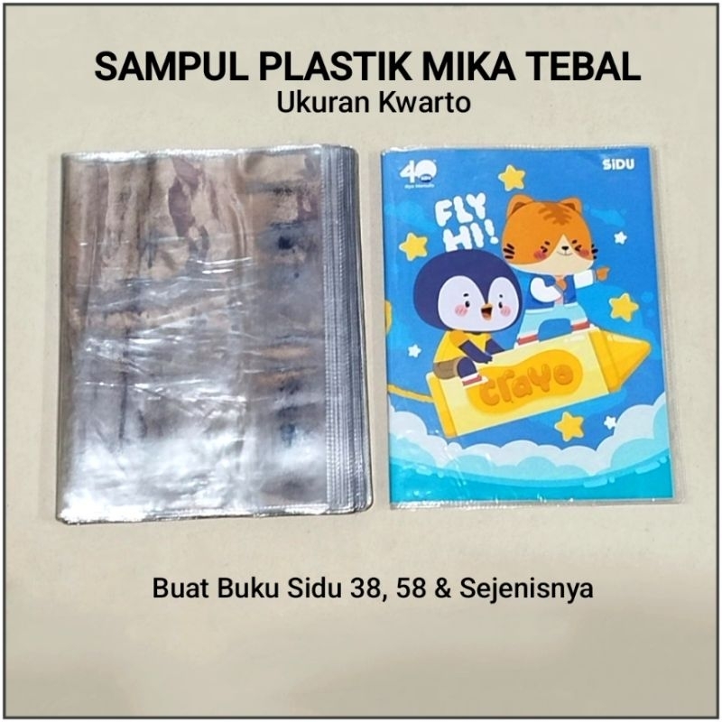 

20 Lembar Buku Tulis Plastik Mika Tebal ( Ukuran SIDU 38,58 )