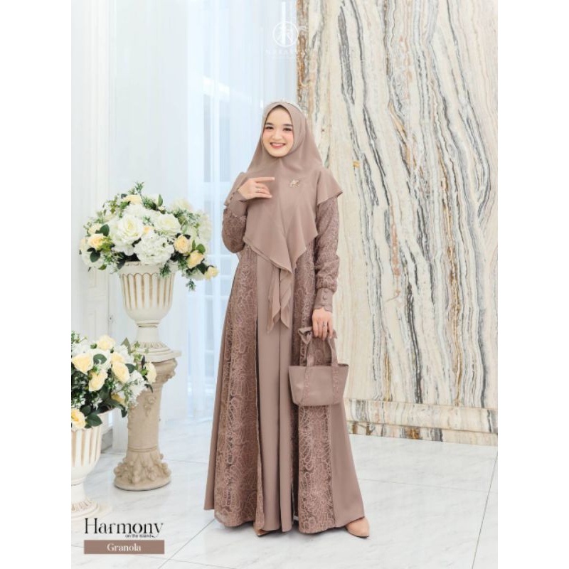 Harmony by nararya Ready stock gamis syari gamis muslim