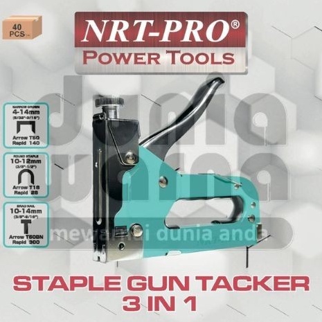 

Hadir Terjamin NRT PRO Staples Tembak Jok Motor Banner Reklame 3 in 1 Staple Gun Tacker 3 in 1