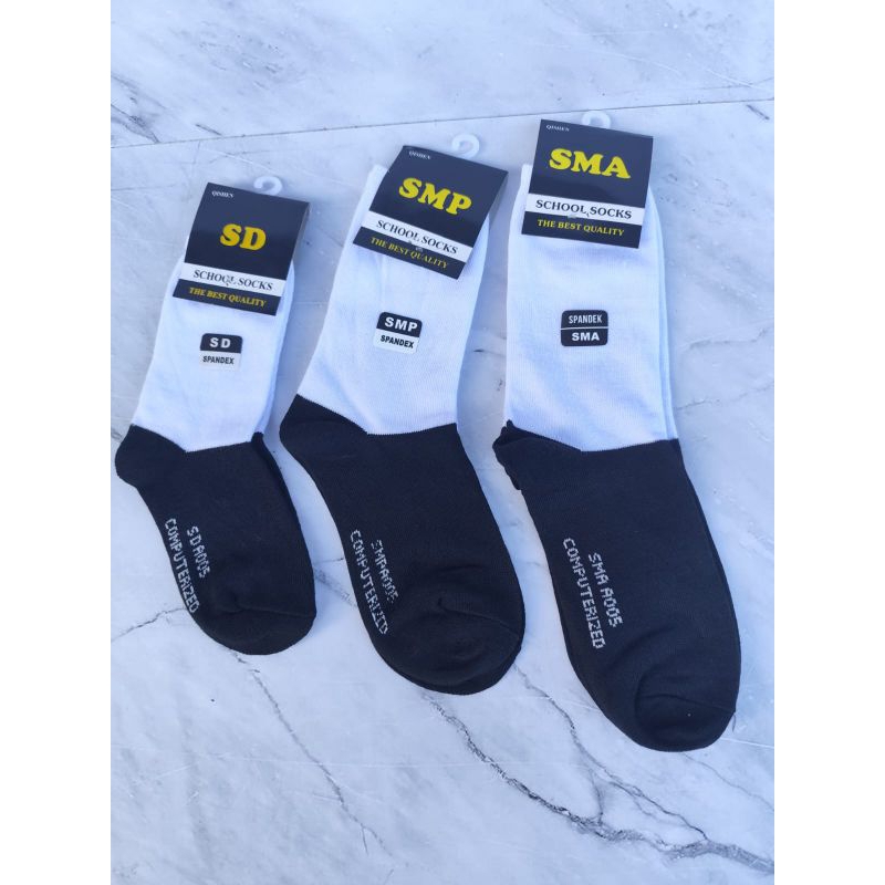 

3 PASANG KAOS KAKI SEKOLAH SPANDEX LEMBUT MODEL BARU BAHAN TEBAL SPANDEX