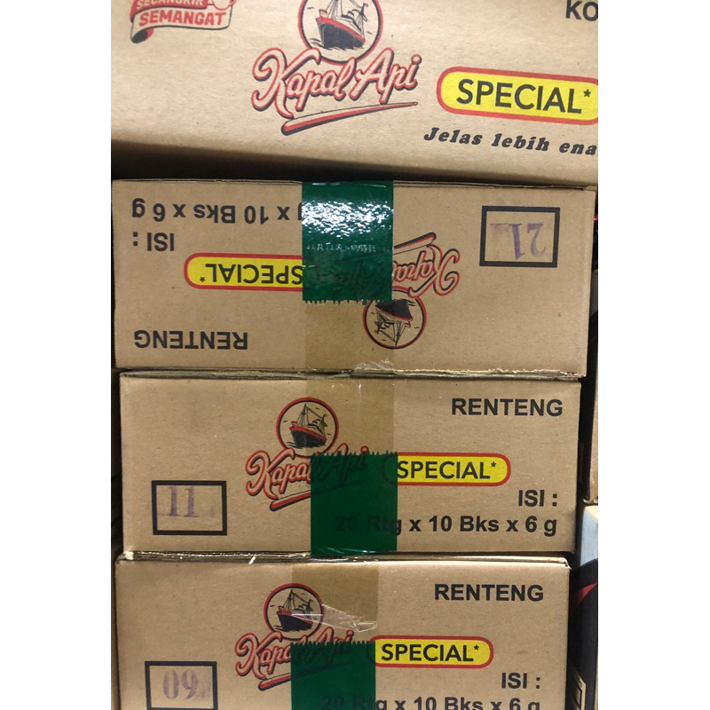 

Bubuk kopi kapal api special 1 dus 20 renceng*6 gr
