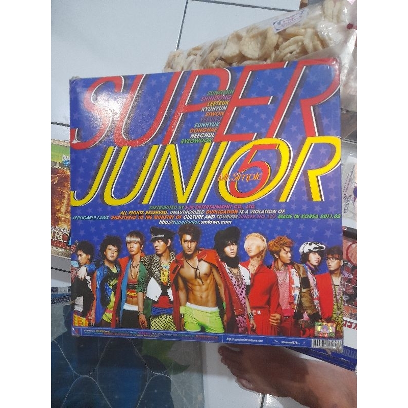 cd musik super junior 5 mr simple box besar lengkap buku 2011 (A)