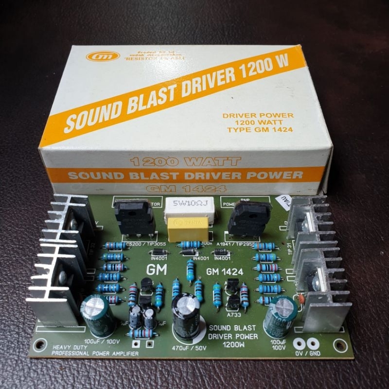 kit Driver Power Amplifier 1200w Sound Blast gm R 1persen ori