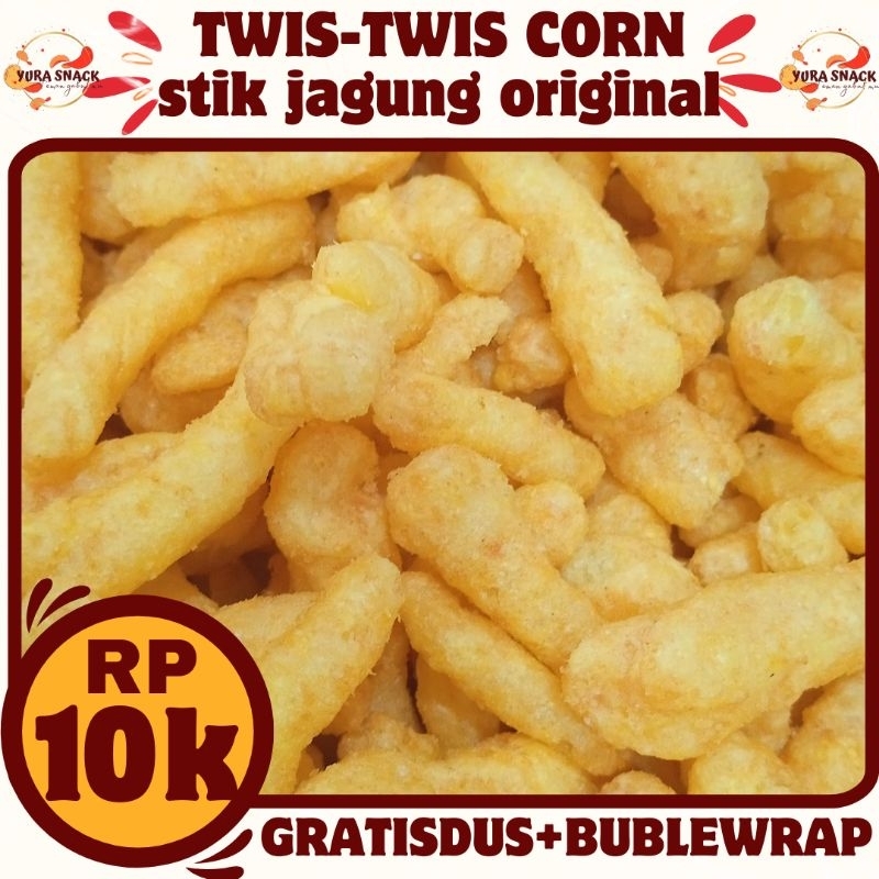 

Twis Twis Stik Jagung Original - 250gr Camilan Kiloan Kemasan Hemat Enak Dan Renyah