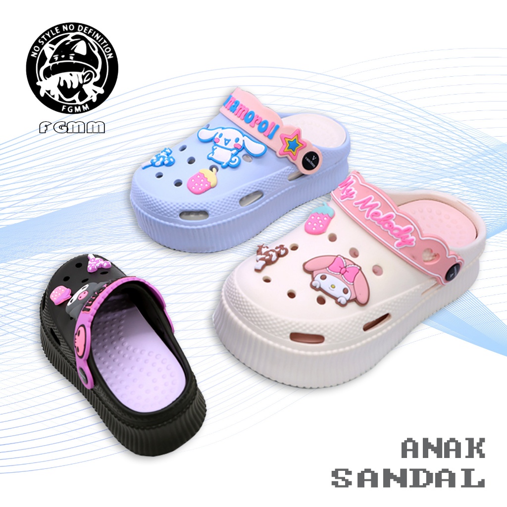 FGMM Sandal Anak Perempuan Sandal Fuji Anak Baim Sandal EVA Kids Sandal