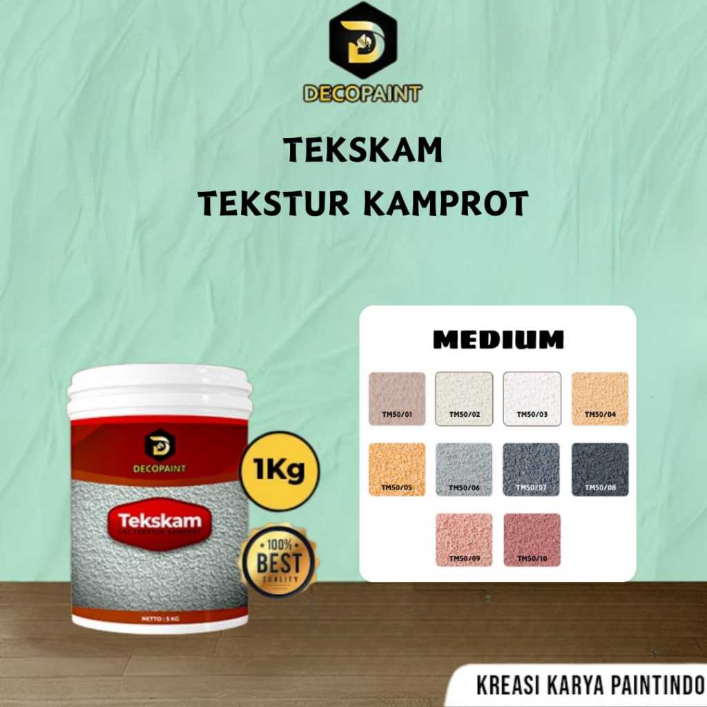 1Kg TM MEDIUM | Cat Tekstur Tembok - Cat Tekstur Kamprot