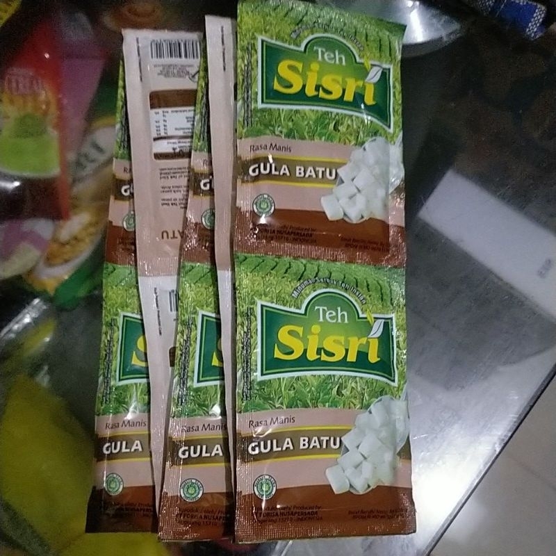 

TEH SISRI GULA BATU 8G 10SACHET ,PER RENTENG