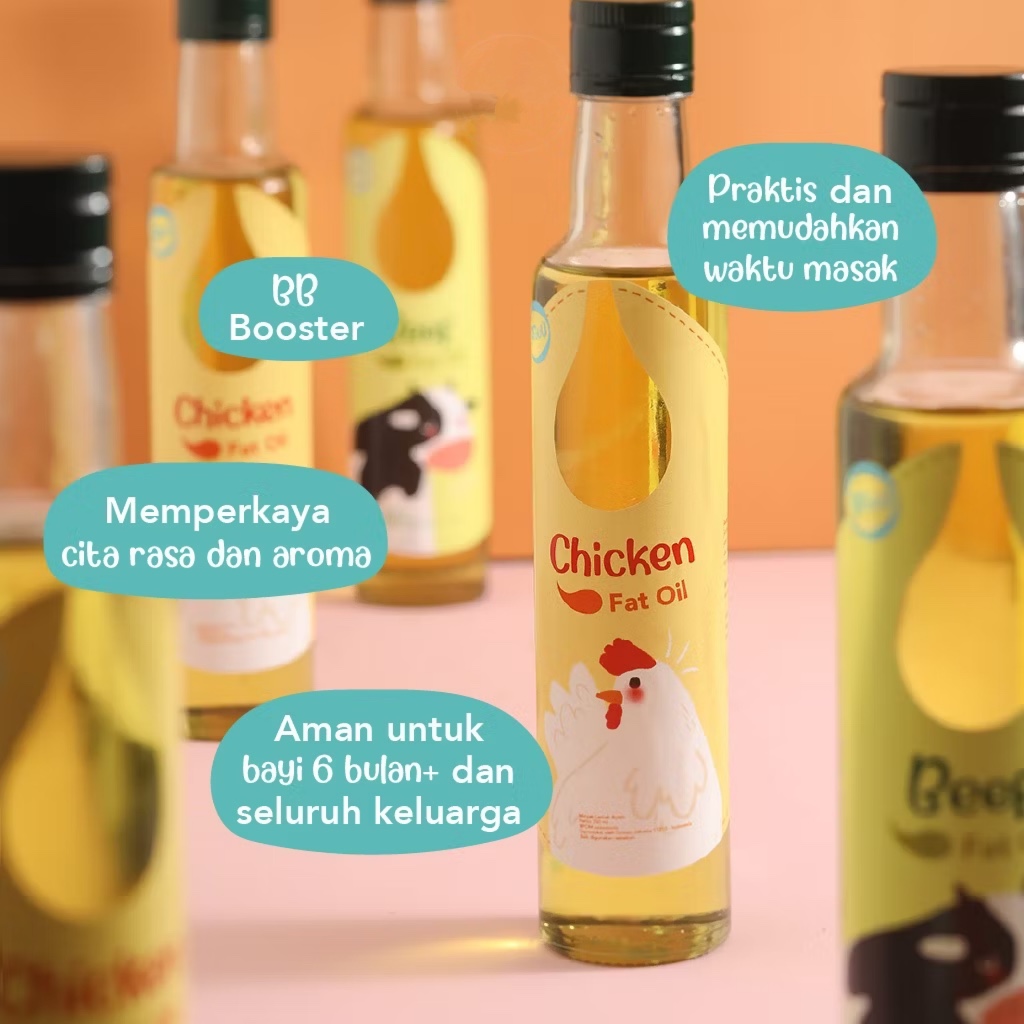 

HG GROUU Fat Oil Minyak Lemak Mpasi - Cooking Oil - Chicken Fat Oil Beef Fat Oil Minyak Evoo Minyak