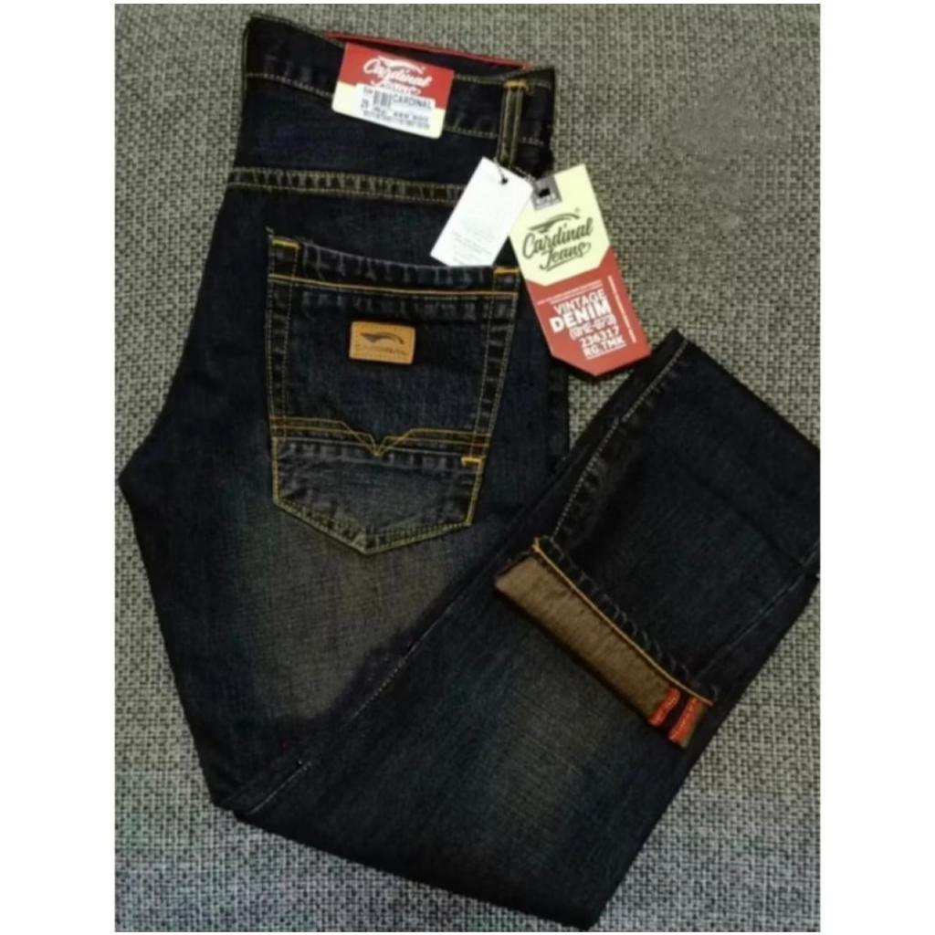COD/Celana jeans panjang pria cardinal slimfit// celana jeans standar