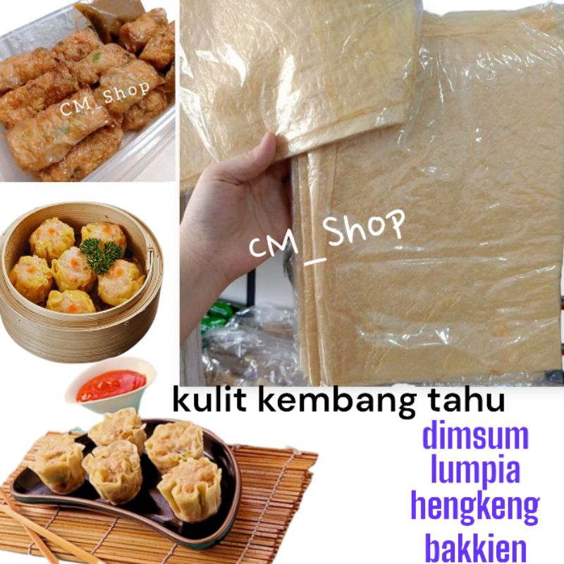 

LL kulit tahu kulit kembang tahu lembaran repack kulit pembungkus dimsum lumpia bakkien hengkeng / tahu phoi taukiphoi / kukit kembang tahu lembaran repack