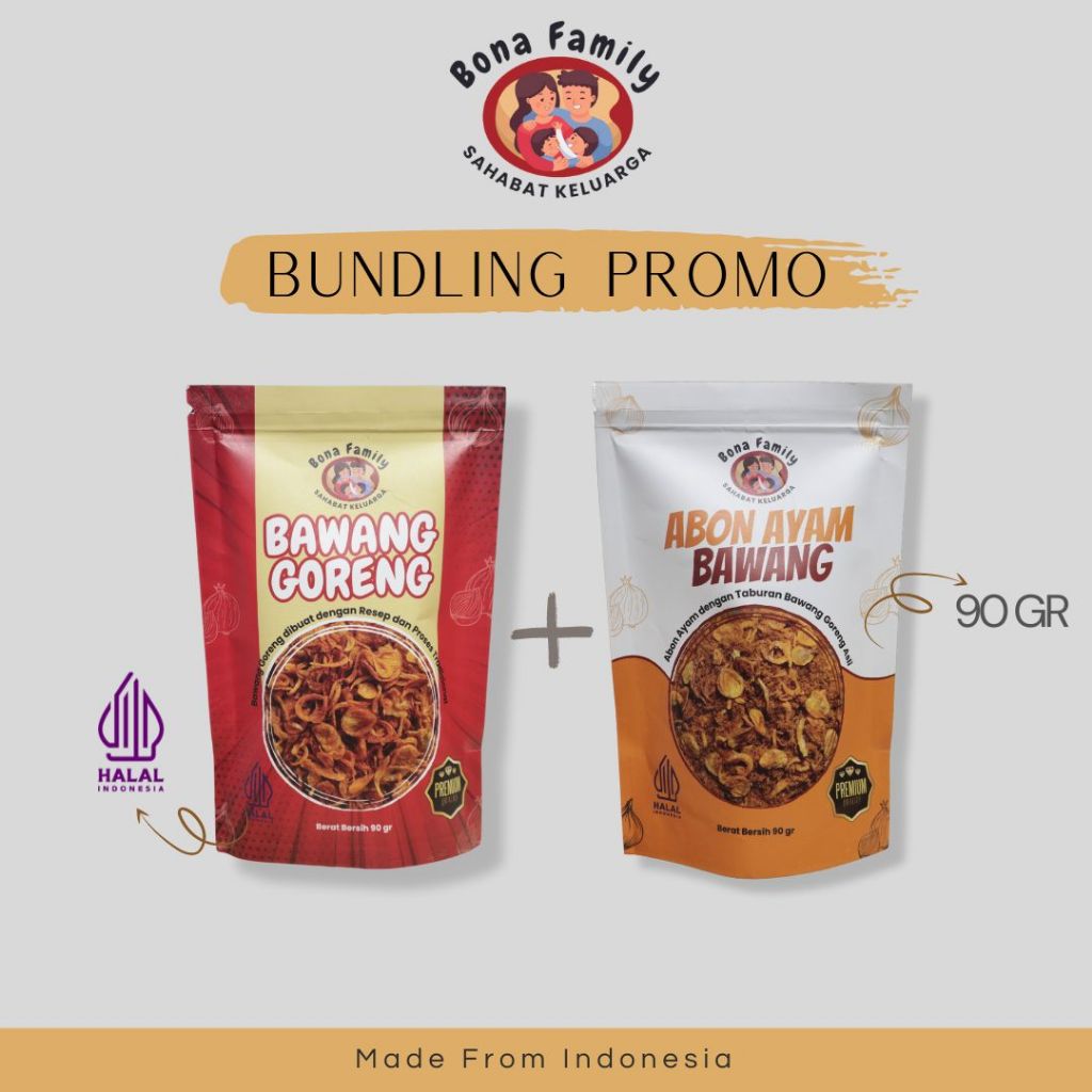 

BAWANG GORENG ORIGINAL DAN AYAM PAKET PROMO Bona Family