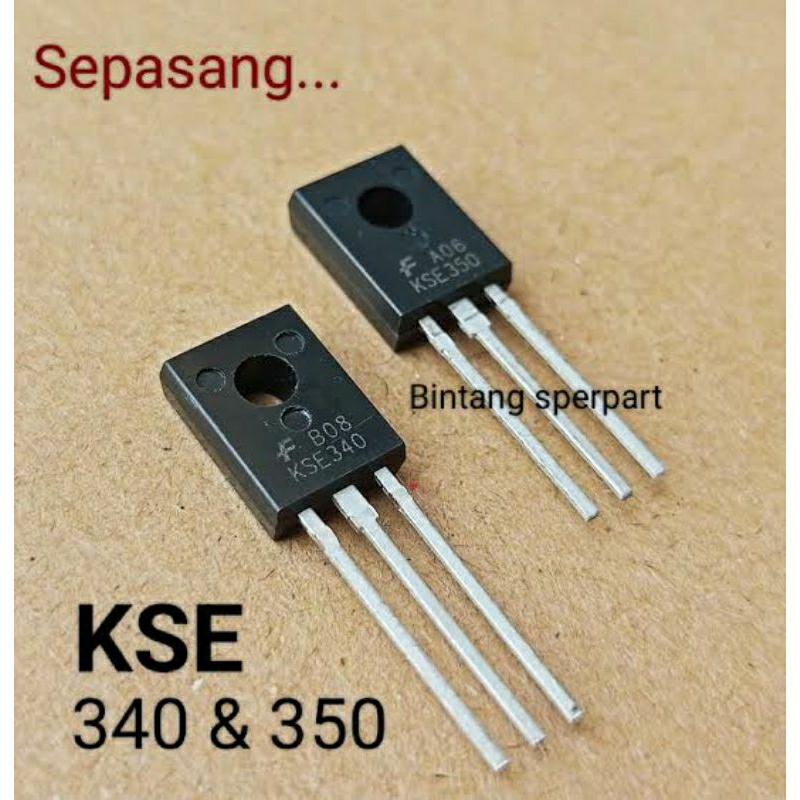 KSE 340 KSE 350 (SEPASANG) TRANSISTOR KSE340 KSE350