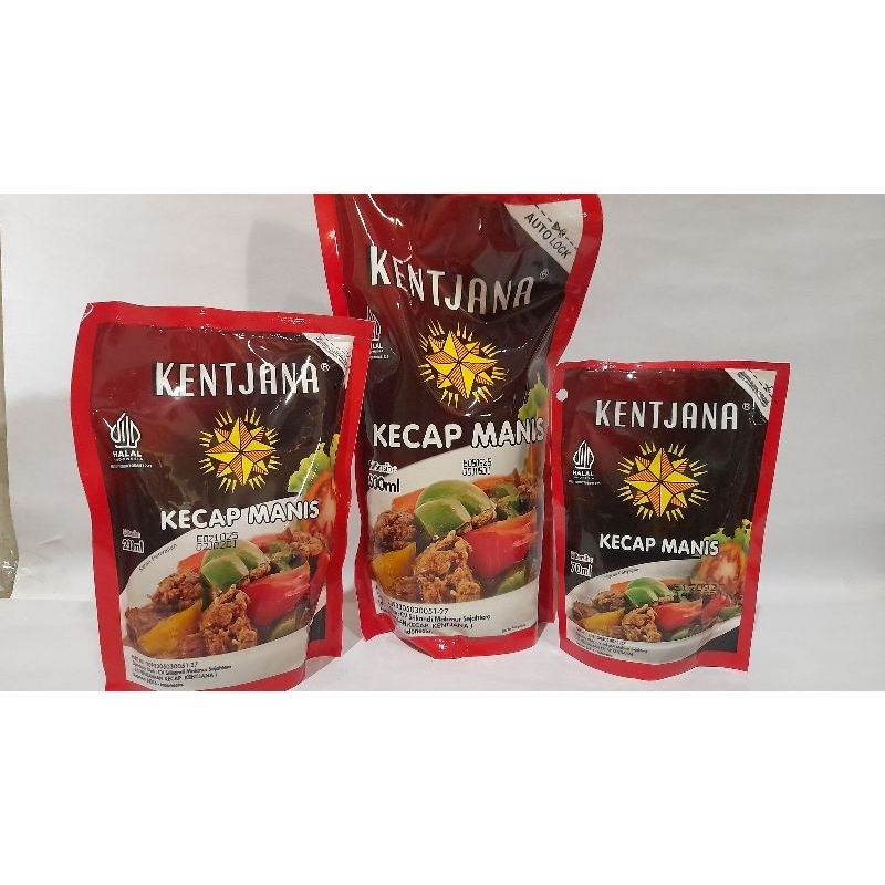 

Kecap Manis Kecap Hitam Kecap Kentjana POUCH 600ml Kecap kental Kecap Asli Kebumen Kecap Hitam