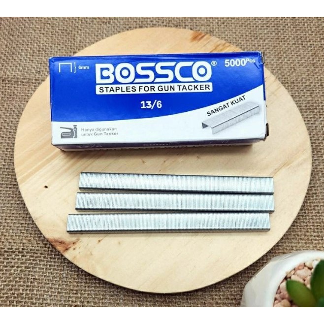 

Refill Staples Gun Tacker Isi Stapler Tembak 13/8 & 13/6 (1 Box isi 5000 Pcs)