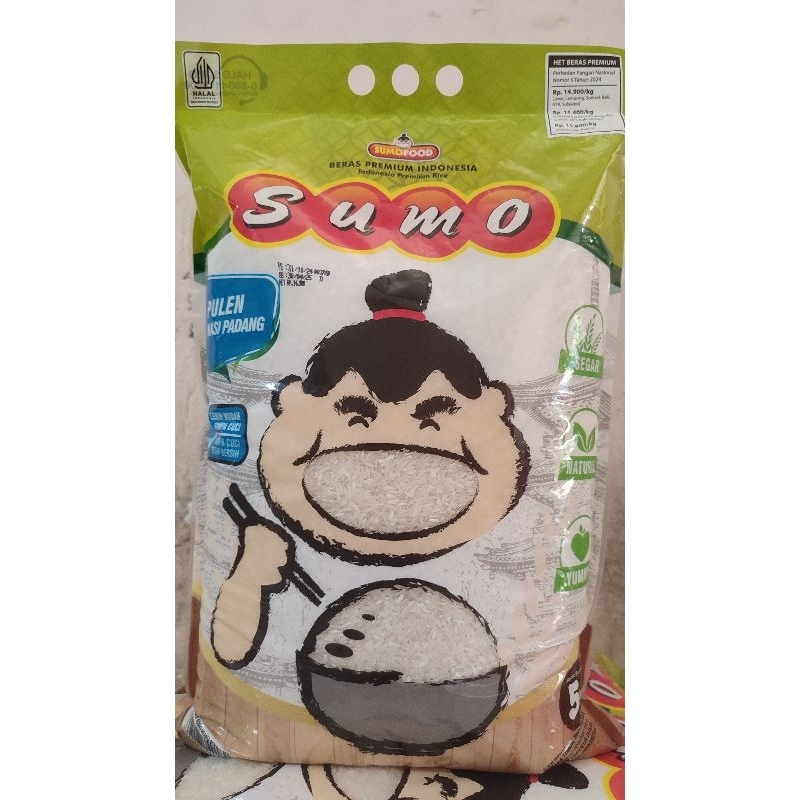 

Beras sumo hijau kemasan 5 Kg