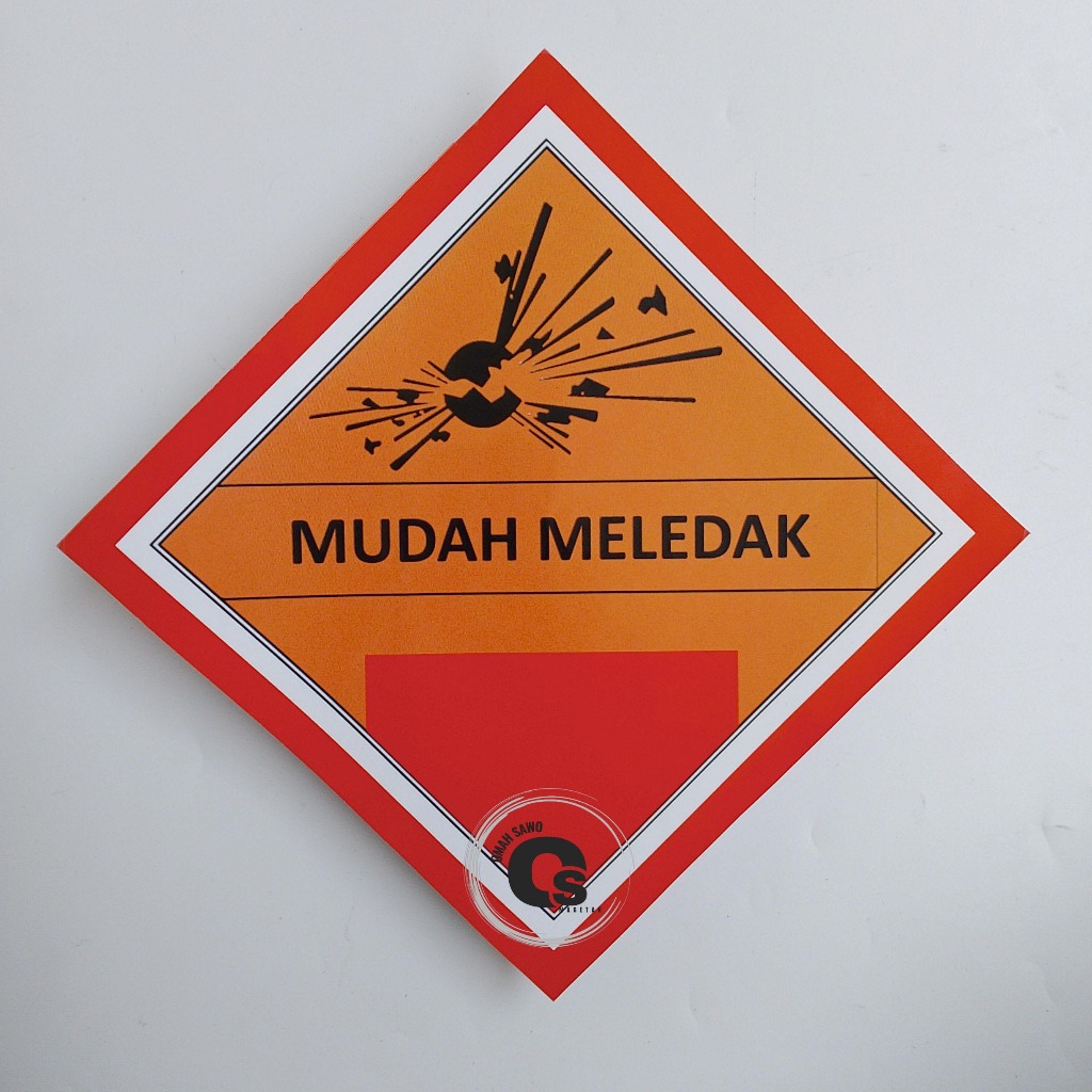 

Stiker Mudah Meledak - Stiker Simbol Bahan Kimia - K3