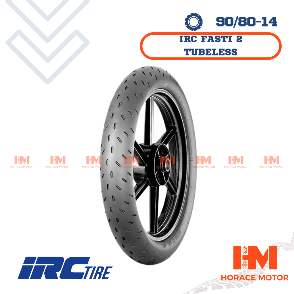 [HRC] IRC Fasti 2 90/80-14 Ring 14 90/80 Ban Motor Tubeless Tubles