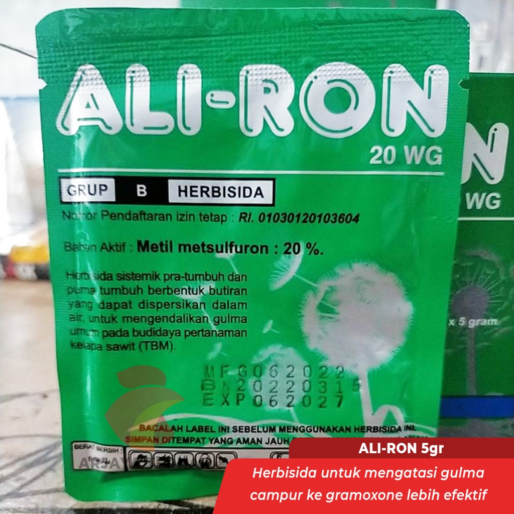 Herbisida Aliron 5 gr pembasmi gulma rumput liar