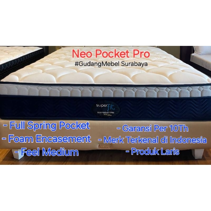 KASUR NEO POCKET PRO SUPERFIT COMFORTA (FOAM ENCASE) (T.30cm)