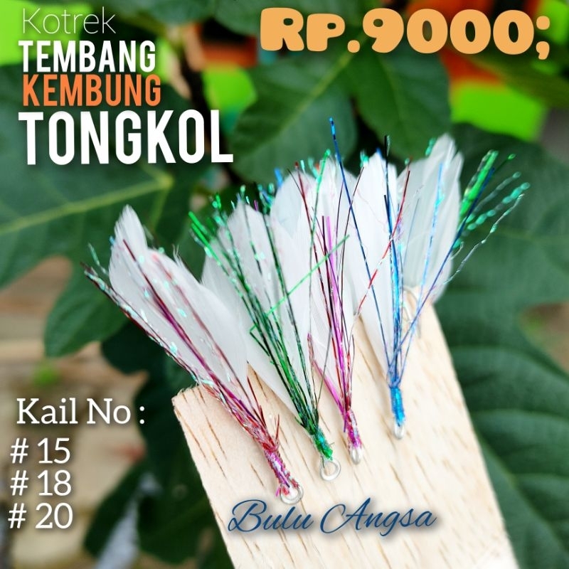 KOTREK PANCING/UMPAN PANCING SABIKI BULU ANGSA Untuk Ikan Tembang/Selar/Tongkol/Kembung