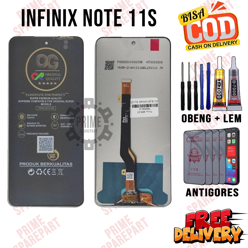 Lcd INFINIX NOTE 11S Original Oem Lcd Touchscreen INFINIX NOTE 11S Fullset
