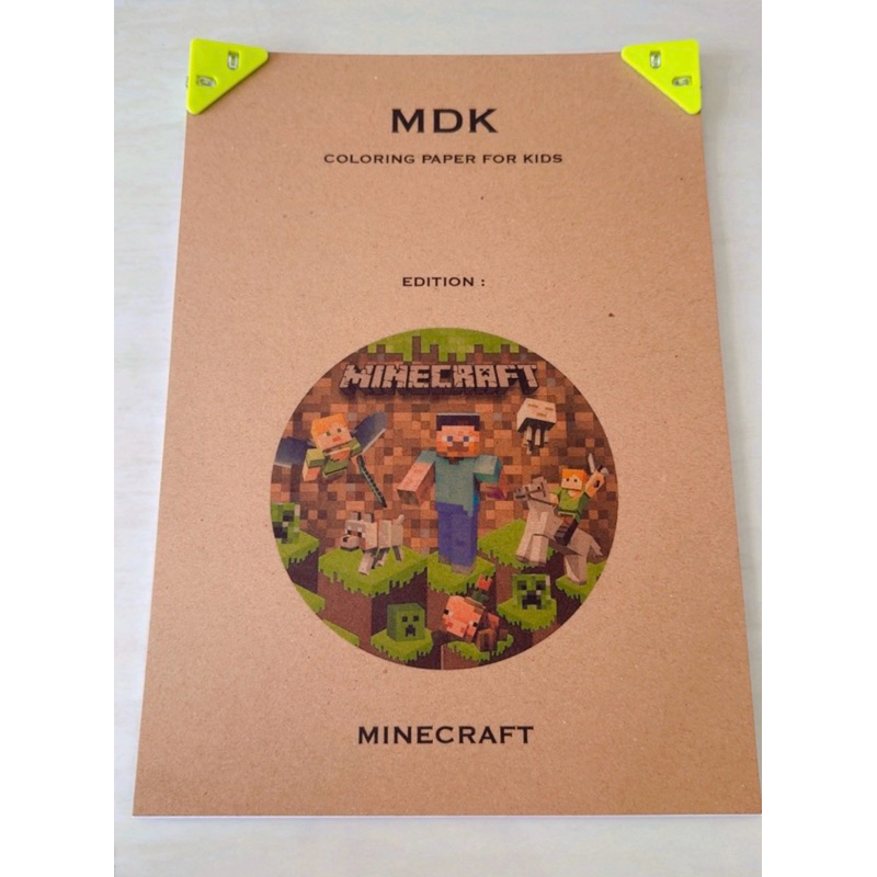 

MDK PAKET Kertas Mewarnai MANILA TEBAL tema MINECRAFT isi 15 lembar