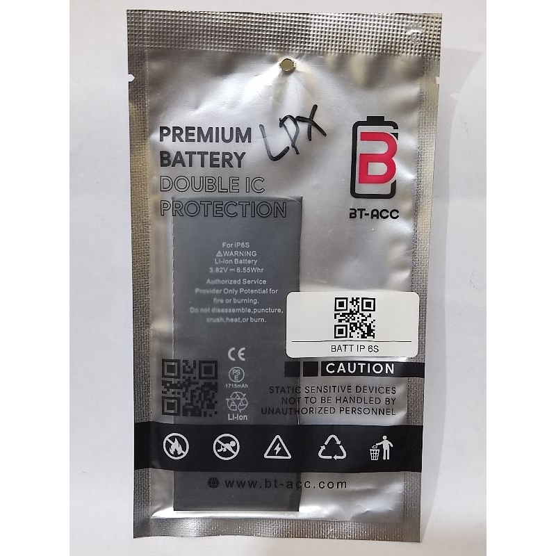 BATERAI IPHONE 6s BT-ACC DOUBLE POWER//DOUBLE IC