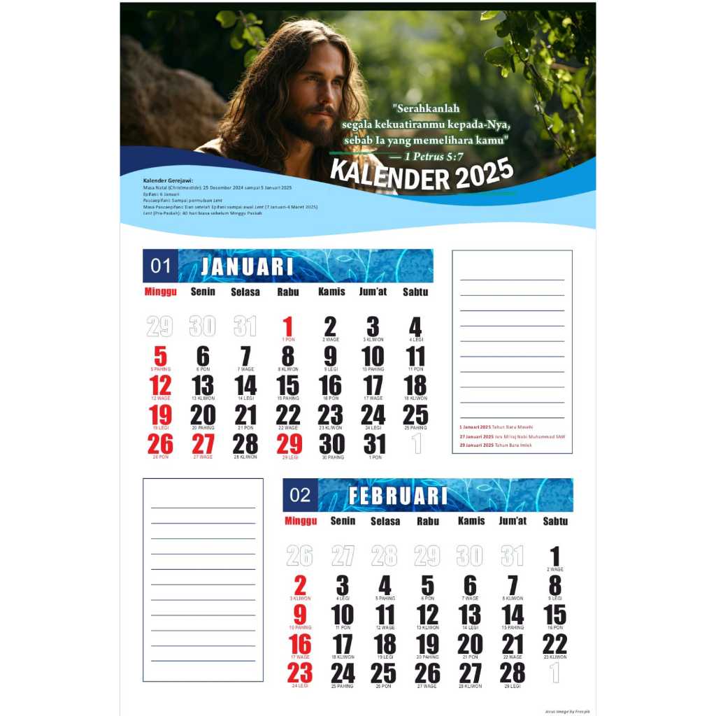 

KALENDER DINDING KRISTIANI (TEMA ROHANI)