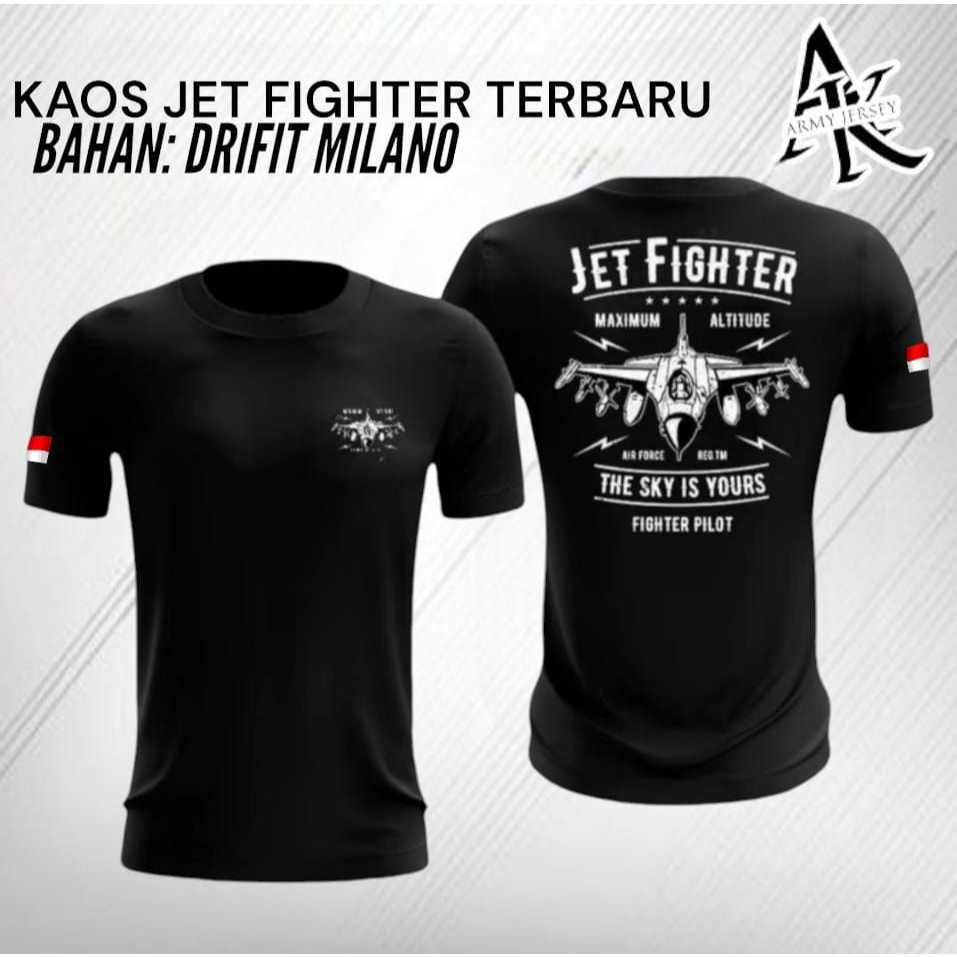 kaos jersey pesawat JET FIGTHER Terbaru /kaos bahan Dryfit milano/Bisa COD