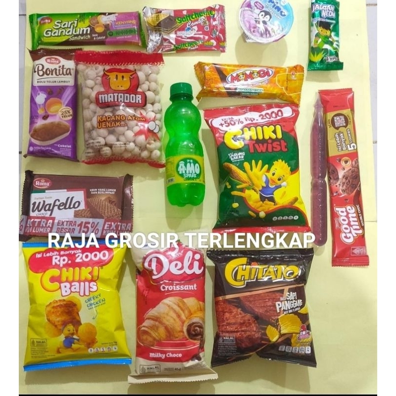 

PAKET SNACK TERMURAH KE-8/PAKET ULANG TAHUN/HAMPERS/HADIAH/SOUVENIR